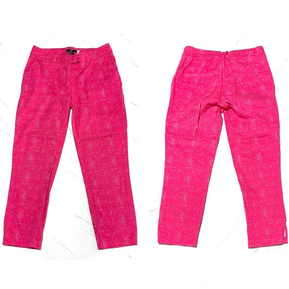 H&M Pants & Jumpsuits Hm Bright Pink Comfy Capri Crop Work Pants